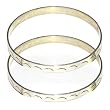 Sterling Silver Bangle Pair Handmade Jewelry Dia 2.5 inches