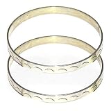 Sterling Silver Bangle Pair Handmade Jewelry Dia 2.5 inches