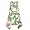 Flowers By Zoe - Girls Sleeveless Knit Pucci Print Dress, White, Green, Pink (Size 12)