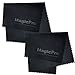 Microfiber Cloth, Magicpro Microfiber Cleaning Cloths - For All LCD Screens, Eyeglasses, Sunglasses, Tablets, Lenses, and Other Delicate Surfaces (2 Black 6x7