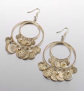 Click image to zoom Limited Collection Assorted Disc Hoop Earrings