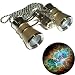3 x 25 Opera Glasses Golden with Silver Trim w/ Necklace Chain by HQRP plus Coaster