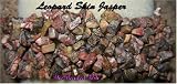 Leopard Skin Jasper Woven Gemstone Chip Stretch Bracelet