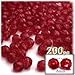 The Crafts Outlet 200pc Faceted Plastic Transparent Beads Round 8mm Dark Purple Beads