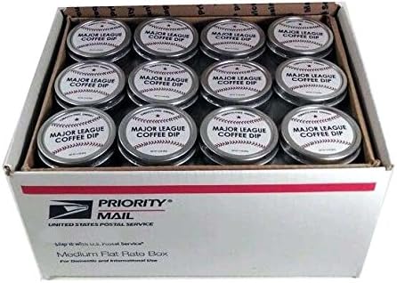 Major League Coffee Dip (Pack of 72) Quit Chewing Tin Can Non Tobacco Nicotine Free Smokeless Alternative to Chew Snuff Snus Leaf Los Angeles Angels of Aneheim Oakland Athletics Seattle Mariners Texas Rangers Cleveland Indians Detroit Tigers Minnesota Twins Kansas City Royals Chicago White Sox Toronto Blue Jays Baltimore Orioles Tampa Bay Rays Boston Red Sox New York Yankees Washington Nationals New York Mets Philadelphia Phillies Atlanta Braves Florida Miami Marlins Milwaukee Brewers St. Louis Cardinals Chicago Cubs Pittsburgh Pirates Cincinnati Reds Houston Astros Arizona Diamondbacks Los Angeles Dodgers San Francisco Giants San Diego Padres Colorado Rockies