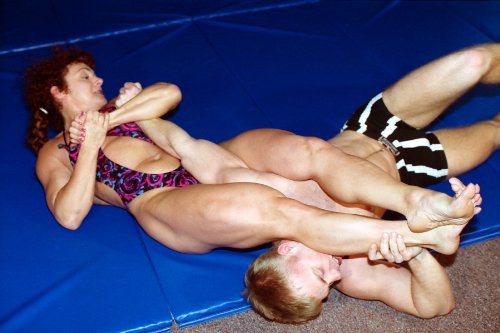 Women Wrestling Mixed Mat Action Lsp Featuring Christine