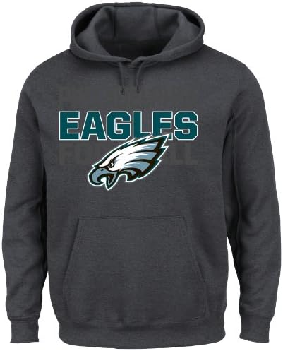 NFL Philadelphia Eagles Men's 1st and Goal VI Fleece, Charcoal, Large