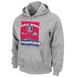 MLB Boys' St. Louis Cardinals 2011 World Series Champions Locker Room Hooded Fleece Pullover (Steel Heather, Large)