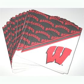 University of Wisconsin Paper Beverage Napkins (25 count)