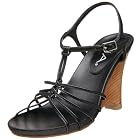 Mia Women's Pauline Strappy Demi Wedge Open Toe