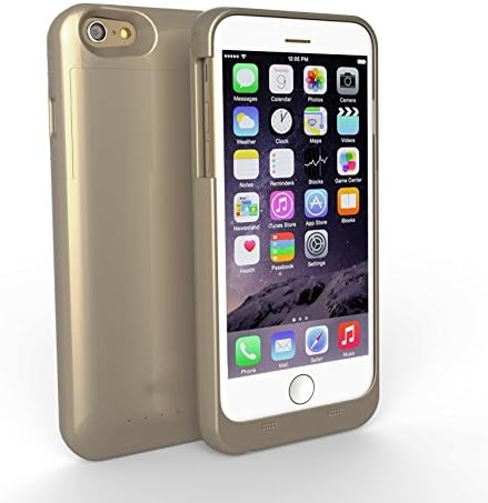 Digeek For iPhone 6/6S Plus Battery Case, 4000 mAh Ultra Slim Portable Charger Extended Charging Case Battery Pack Juice Bank Cover for iPhone 6 Plus [MFI Apple Certified] (Gold)