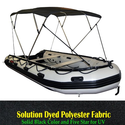 Portable 4 Bow Bimini Top Fit 12 to 16ft Inflatable 