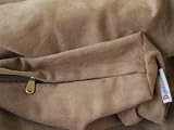 55"X37"X4" XXL Extra Large Suede Brown Pet Dog Bed zipper Duvet Cover - Replacement cover only