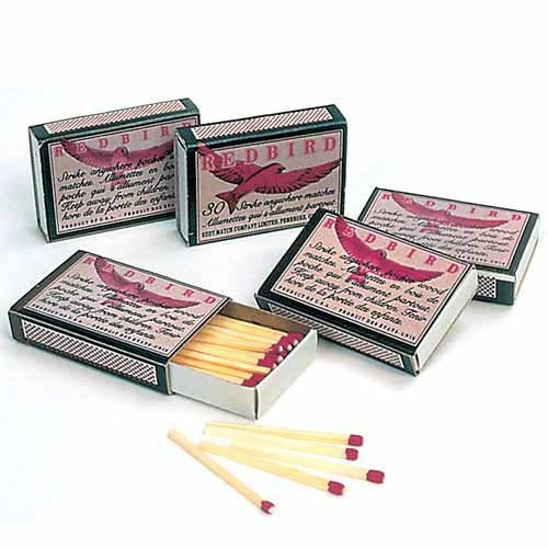 Redbird Strike Anywhere Matches (10 Packs of 30) - 6 Bundle
