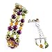 AugustinaJewelry Triple Strand 7.5" Bracelet made of Freshwater Cultured Pearls and Crystals *** AugustinaJewelry Special Design !