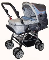Zekiwa 443140 - Kombi Kinderwagen Taifun mit Tragenest, Grey