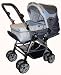 Zekiwa 443140 - Kombi Kinderwagen Taifun mit Tragenest, Grey