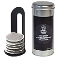 4er Set creative Kaffee Paddosen mit Padheber + Padabfallbeh�lter Farbe blau beschriftbar Dose original James Premium