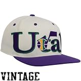NBA Utah Jazz Adidas Snapback Hat (Wht/Purple)