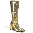 Bordello Women's SPECTACULAR-300SQ, 3" Block Heel Sequins Knee Boot, available 4 colors