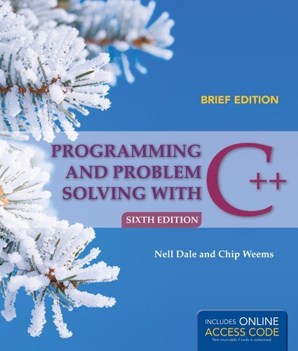 Programming and Problem Solving with C++: Brief Edition by Nell Dale (24-Apr-2009) Paperback