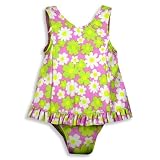 Banana Cabana - Infant Girls One Piece Floral Swimsuit, Lavender, Multi