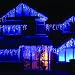 16.4 Feet 150 LED Icicle Christmas Holiday Lights with Green Wire, White, 2064WH