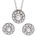 10k White Gold Diamond Round Cut Stud Plus Box Set (1/4 cttw, I-J Color, I3 Clarity), 18\