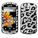 Silver Leopard Snap On Protector Case Phone Cover for Samsung Moment M900 Sprint