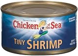 Chicken of the Sea Tiny Shrimp, 4-Ounce Cans (Pack of 12)