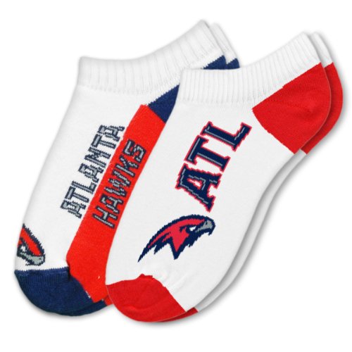 NBA Atlanta Hawks Mens Two Pack No Show Socks