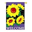 Welcome Sunflower Decorative Banner