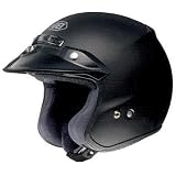 SHOEI RJ PLATINUM-R OPEN FACE HELMET MATTE BLACK MD