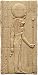 Sekhmet Lioness Egyptian Goddess of War Relief, Stone Finish