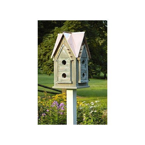 Copper Mansion Birdhouse