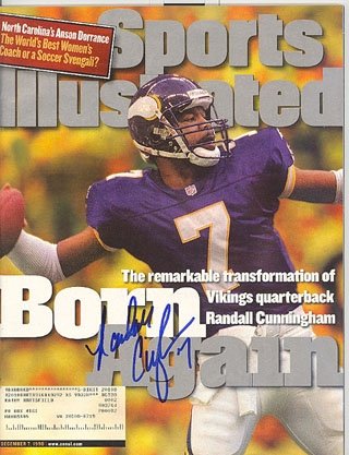 Randall Cunningham Minnesota Viking Sports Illustrated December 7,1998