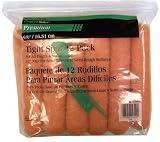 Linzer RC-153-12 Deluxe Pink Tight Spot Mini Rollers, 3/8-Inch Nap, 12-Pack