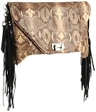 Tylie Malibu  Jetset Olivia Fringe Snake Clutch