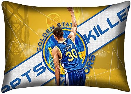 Golden State Warriors Stephen Curry Pillow Case Both Sides Cover Size 20x30 Inch