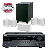 Onkyo TX-SR507 And Jamo A102 HCS5 Speaker Pack- White