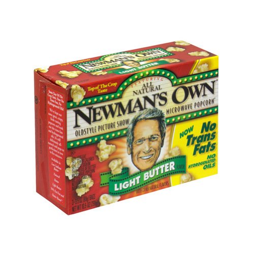 Newman's Own Microwave, Light Buttered, 3.5-Ounce (Pack of 36)