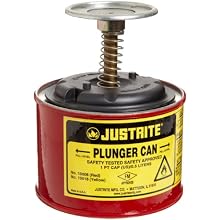 Justrite Steel Plunger Safety Can