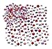 Baker Ross Mini Self Adhesive Acrylic Gems (Pack of 200) Multicoloured Embellishments for Kids Arts and Crafts