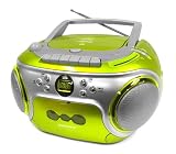 Scott SW M7 Radio-Rekorder (CD/MP3/WMA-Player, Kassettendeck, FM-Tuner) hellgr�n - 