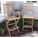 2 - Eco Friendly Boston Eucalyptus Folding Bar Stools