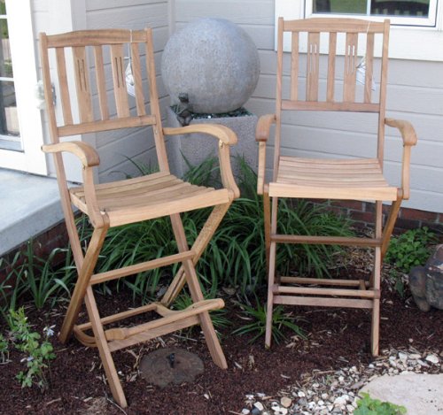 2 - Eco Friendly Boston Eucalyptus Folding Bar Stools