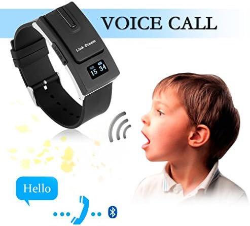 Excelvan 3-in-1 Smart watches + Bluetooth Wireless Headphone Earphone + Digital Watches For Bluetooth Cell Phones iPhone Samsung LG HTC MI Sony Blackberry Blu Nokia ZTE Etc Black(Shipped From U.S.)