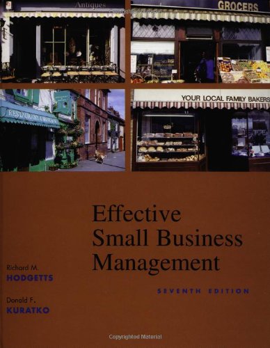Effective Small Business Management (Harcourt College Publishers Series in Entrepreneurship)