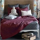 IMAGE OF Bundle-24 Nirvana Coverlet Set in Coral Size: Twin
