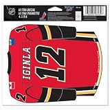 Jarome Iginla - Calgary Flames Jersey 5x6 Cling Decal